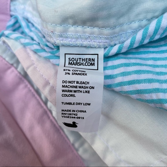 Southern Marsh The Brighton Short - Blue/Pink (6) - Picture 4 of 6